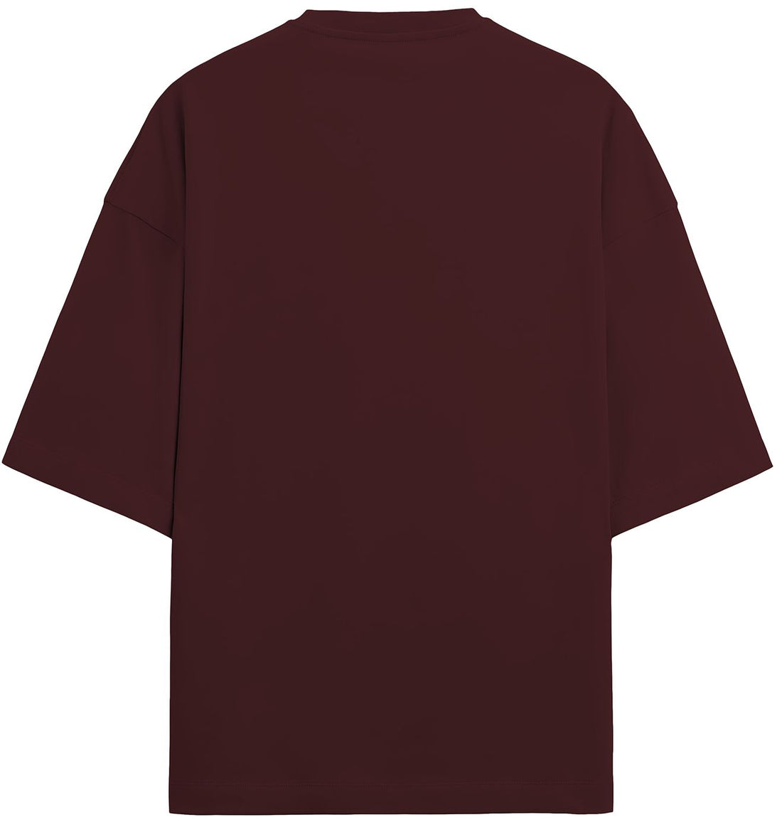 MAROON TERRY OVERSIZED T - SHIRT - COMMONGROUND