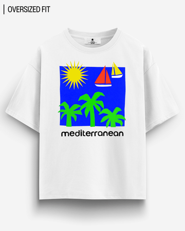 MEDITERRANEAN OVERSIZED T - SHIRT - COMMONGROUND