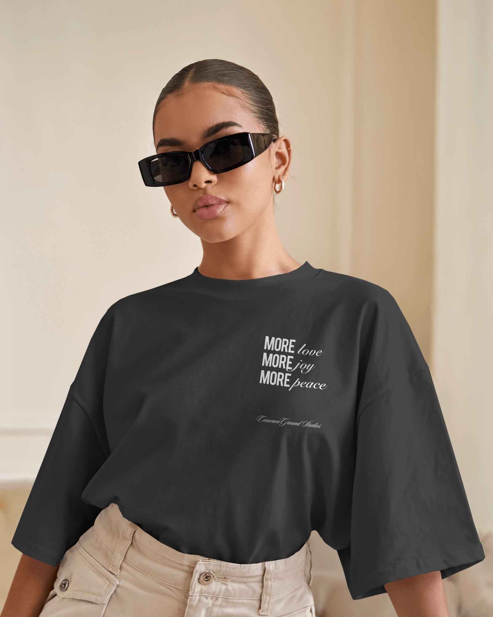 MORE LOVE MORE JOY OVERSIZED T - SHIRT - COMMONGROUND