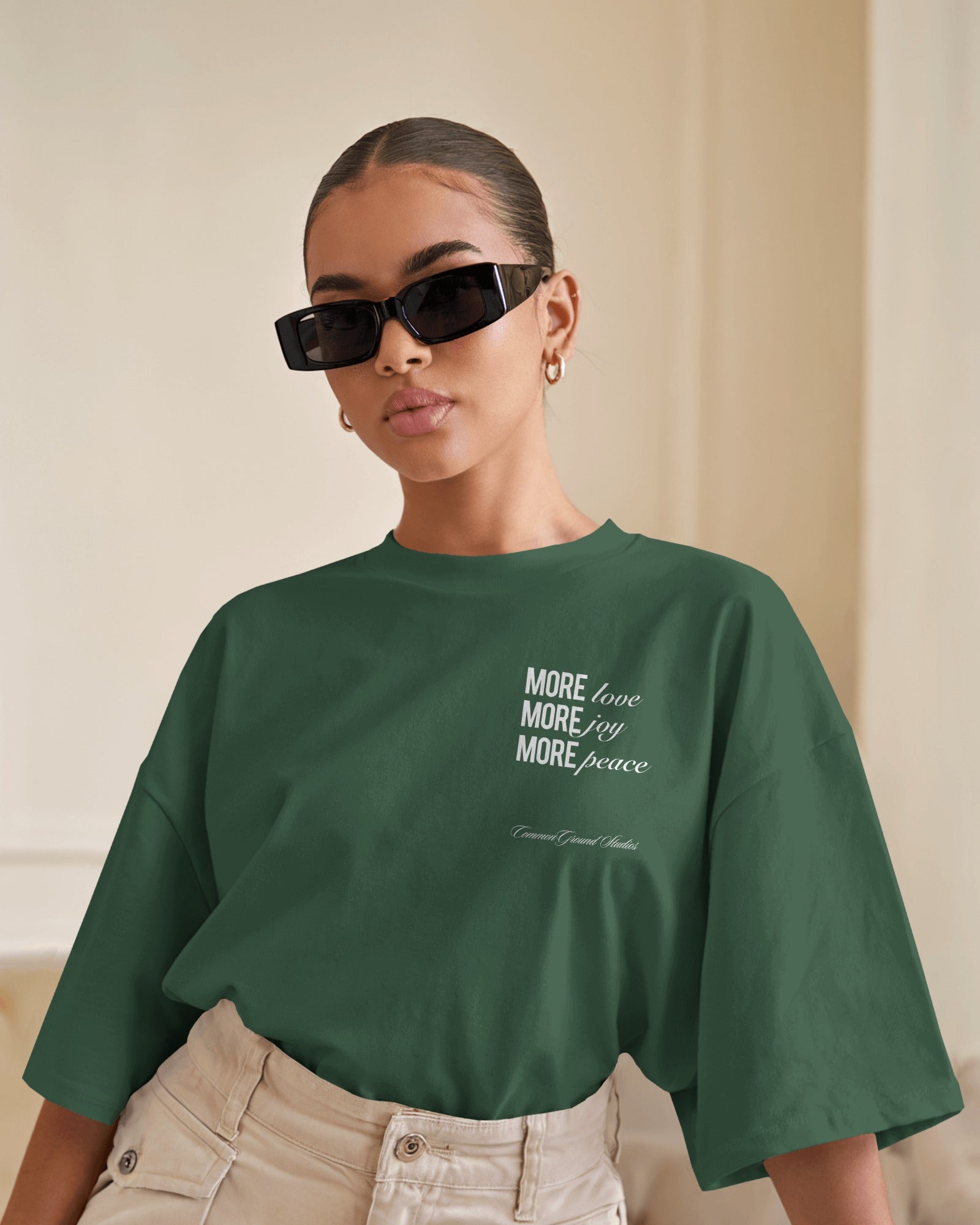 MORE LOVE MORE JOY OVERSIZED T - SHIRT - COMMONGROUND