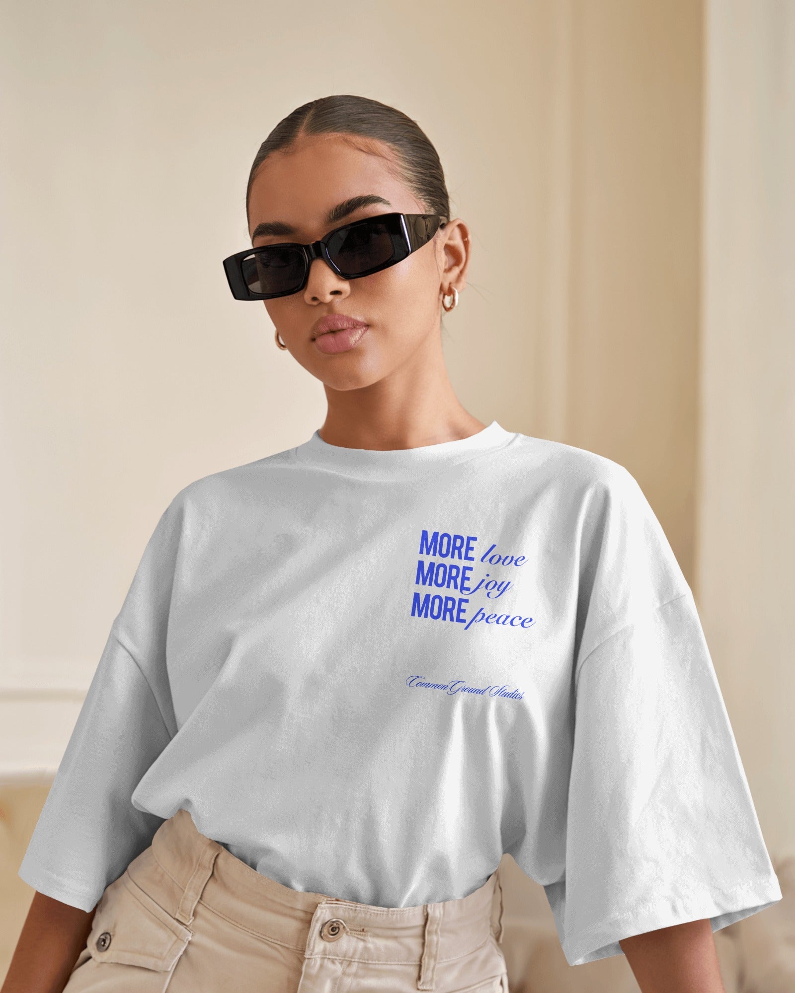 MORE LOVE MORE JOY OVERSIZED T - SHIRT - COMMONGROUND