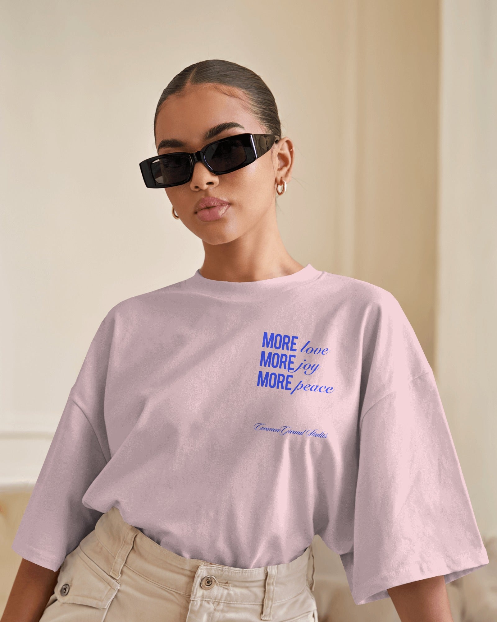 MORE LOVE MORE JOY OVERSIZED T - SHIRT - COMMONGROUND