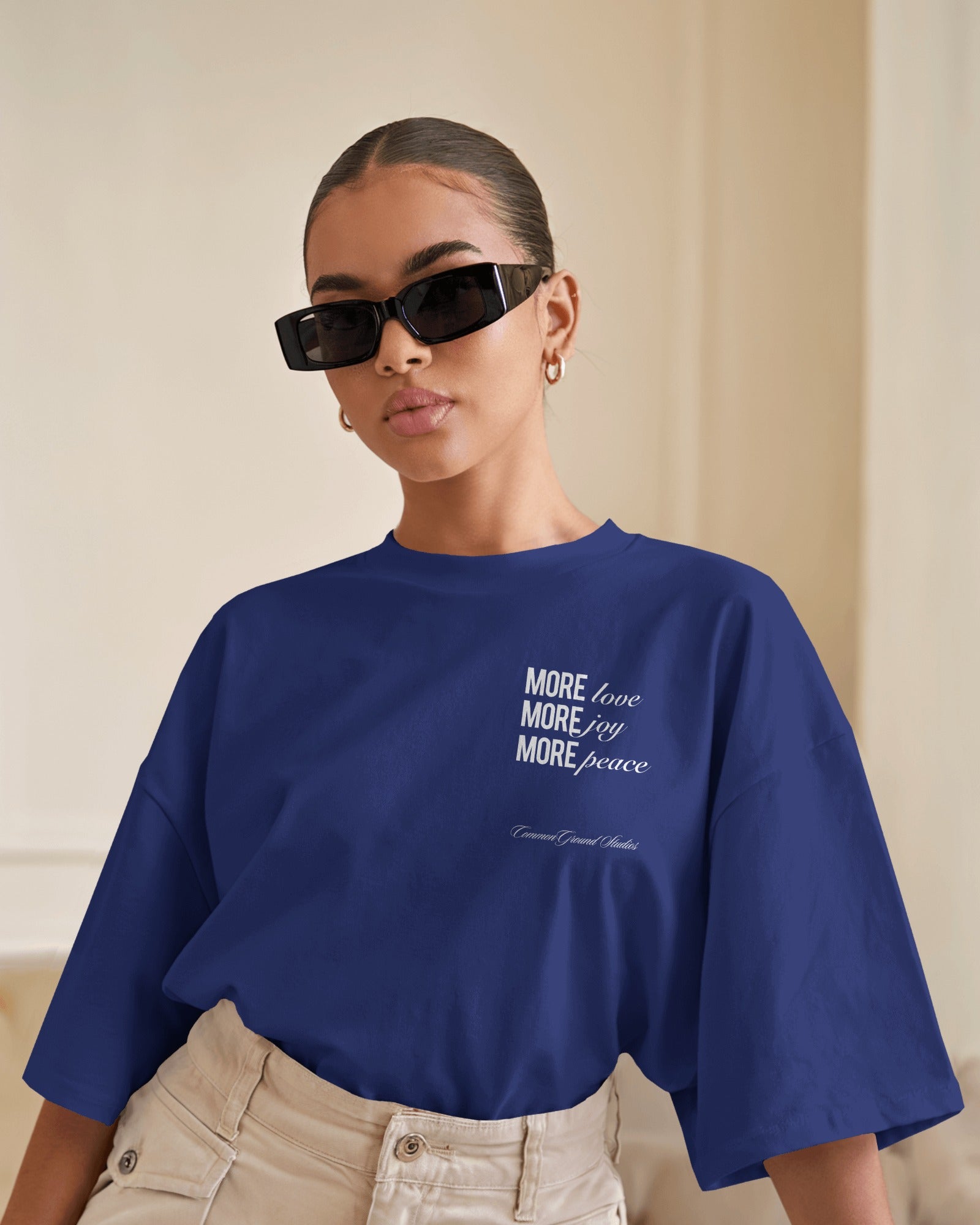 MORE LOVE MORE JOY OVERSIZED T - SHIRT - COMMONGROUND