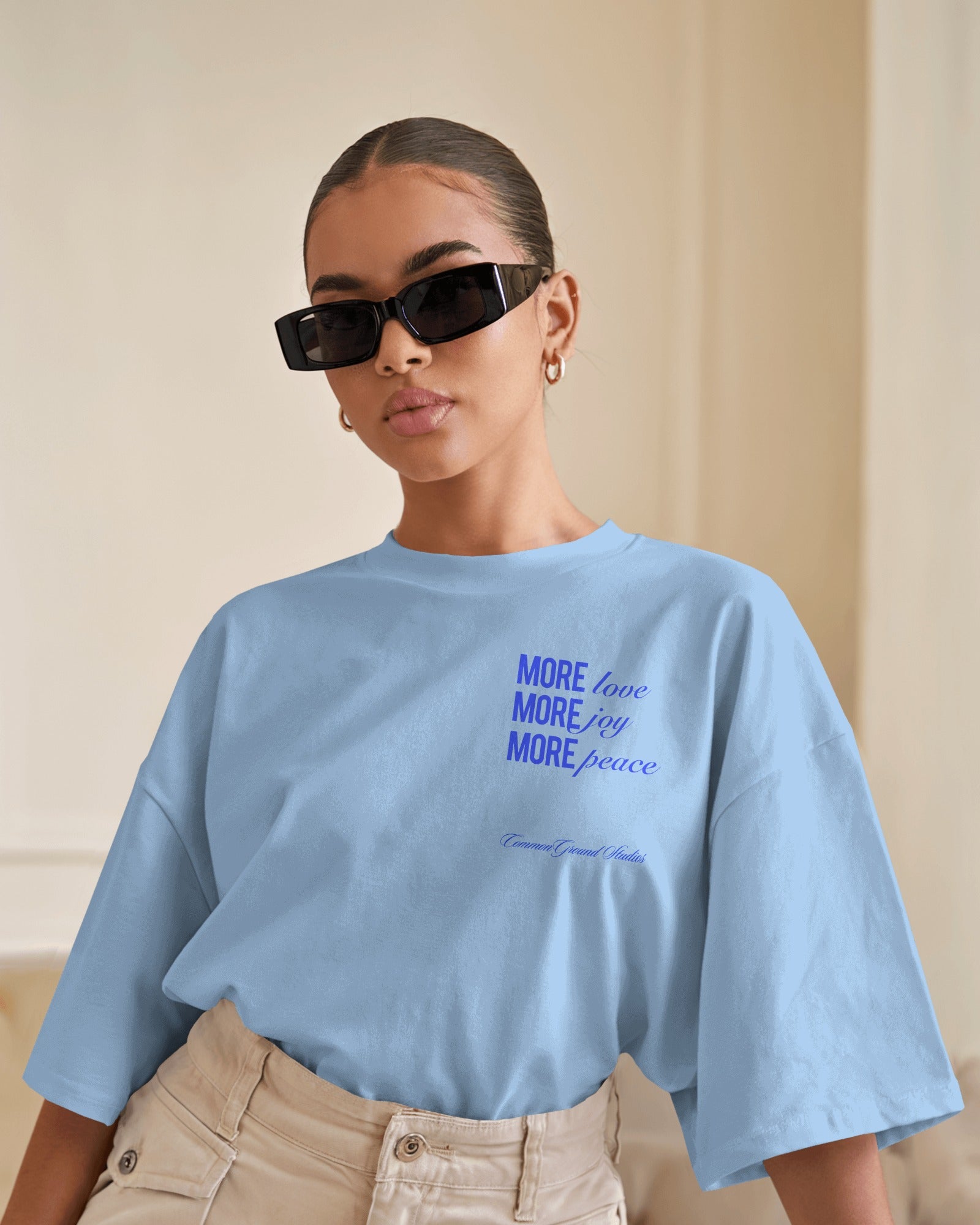 MORE LOVE MORE JOY OVERSIZED T - SHIRT - COMMONGROUND