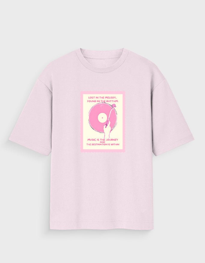 MUSIC IS THE JOURNEY OVERSIZED T - SHIRT - COMMONGROUND