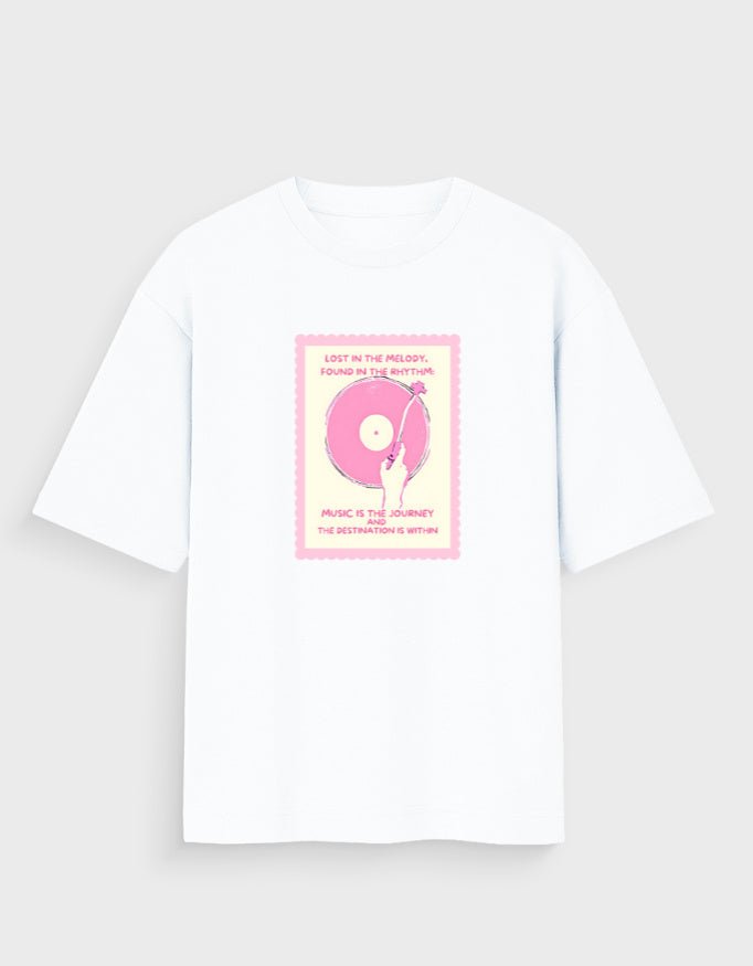 MUSIC IS THE JOURNEY OVERSIZED T - SHIRT - COMMONGROUND