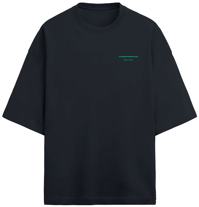 NAVY BLUE TERRY OVERSIZED T - SHIRT - COMMONGROUND