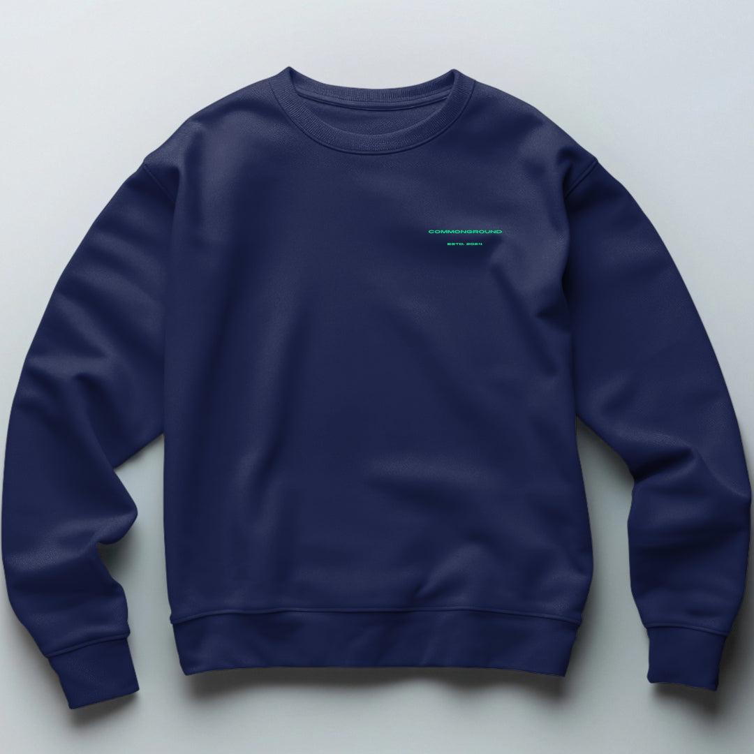 NAVY OVERSIZED SWEATSHIRT - COMMONGROUND