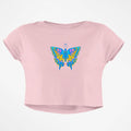 NEON BUTTERFLY CROP TOP - COMMONGROUND