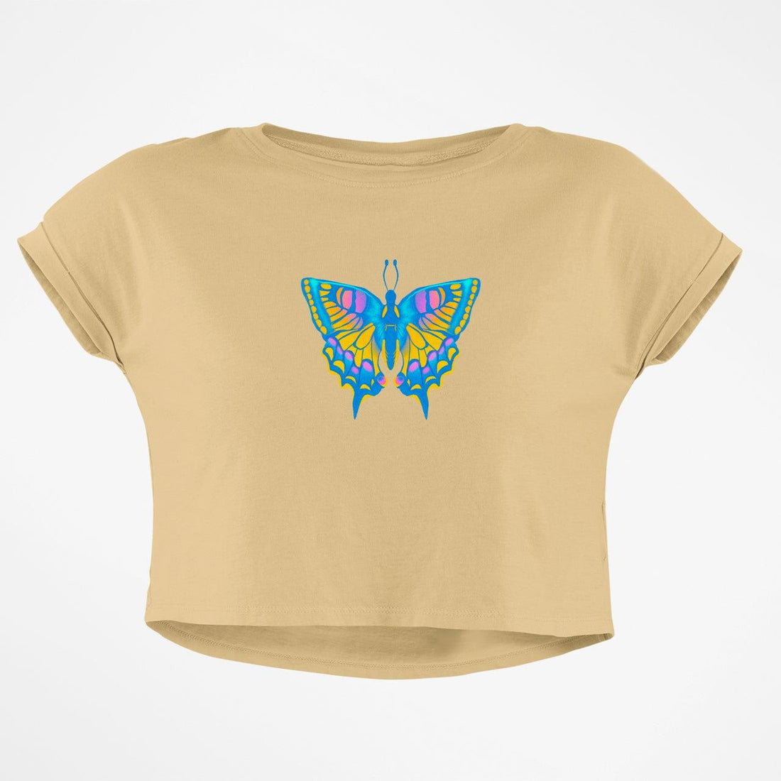 NEON BUTTERFLY CROP TOP - COMMONGROUND