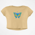 NEON BUTTERFLY CROP TOP - COMMONGROUND