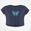 NEON BUTTERFLY CROP TOP - COMMONGROUND