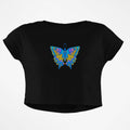NEON BUTTERFLY CROP TOP - COMMONGROUND