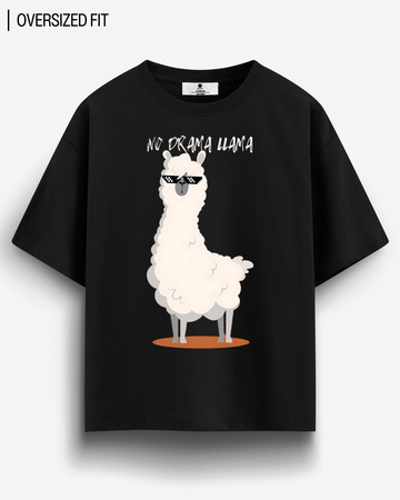 NO DRAMA LLAMA OVERSIZED T - SHIRT - COMMONGROUND