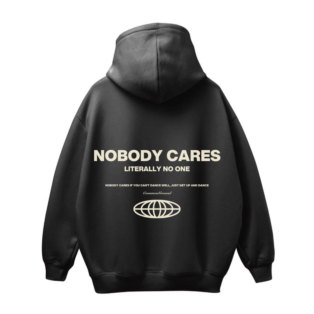 NOBODY CARES OVERSIZED HOODIE - COMMONGROUND