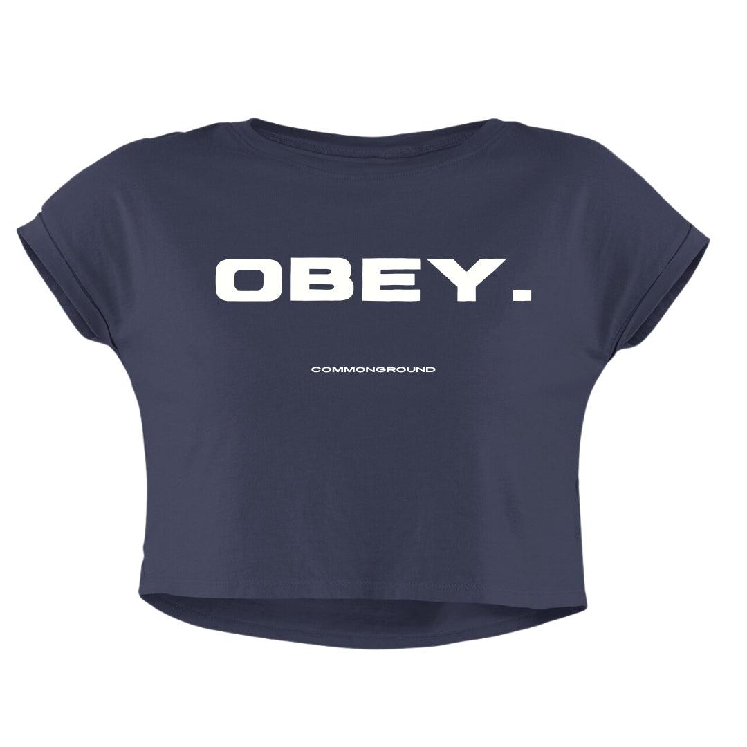 OBEY CROP TOP - COMMONGROUND