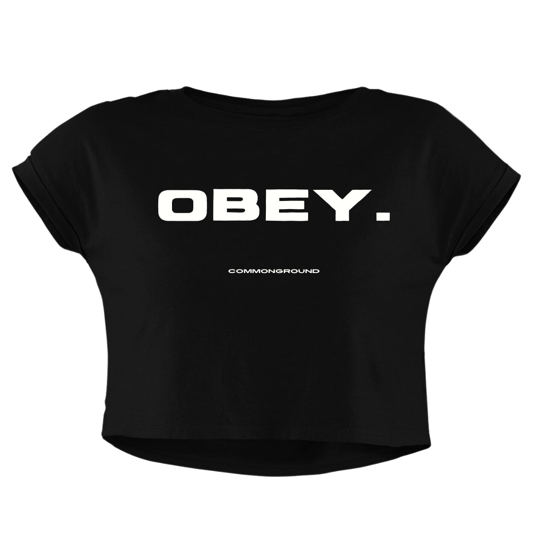 OBEY CROP TOP - COMMONGROUND
