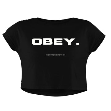 OBEY CROP TOP - COMMONGROUND
