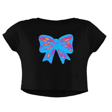 PINK BLUE BOW CROP TOP - COMMONGROUND