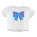 PINK BLUE BOW CROP TOP - COMMONGROUND