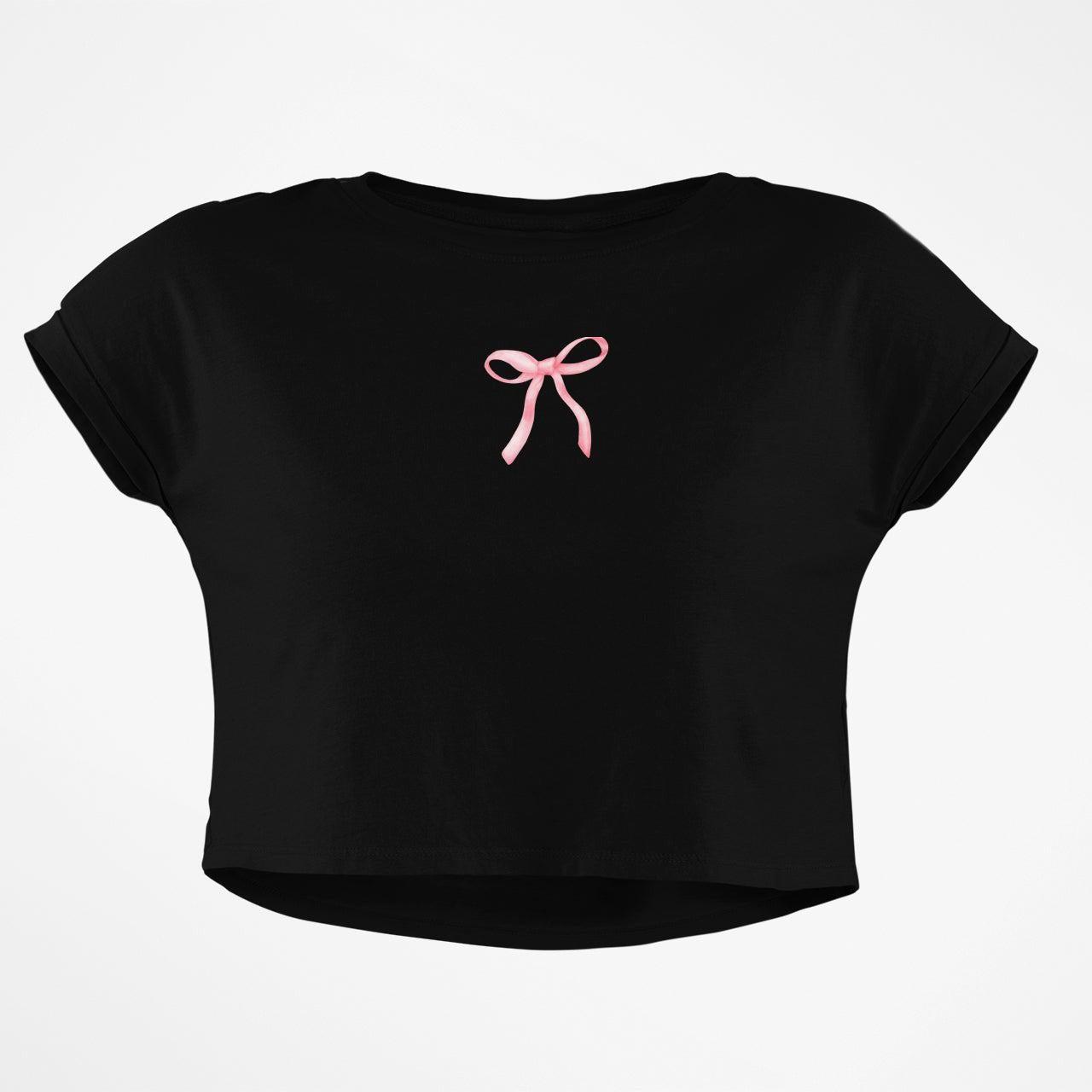 PINK BOW CROP TOP - COMMONGROUND