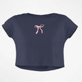 PINK BOW CROP TOP - COMMONGROUND