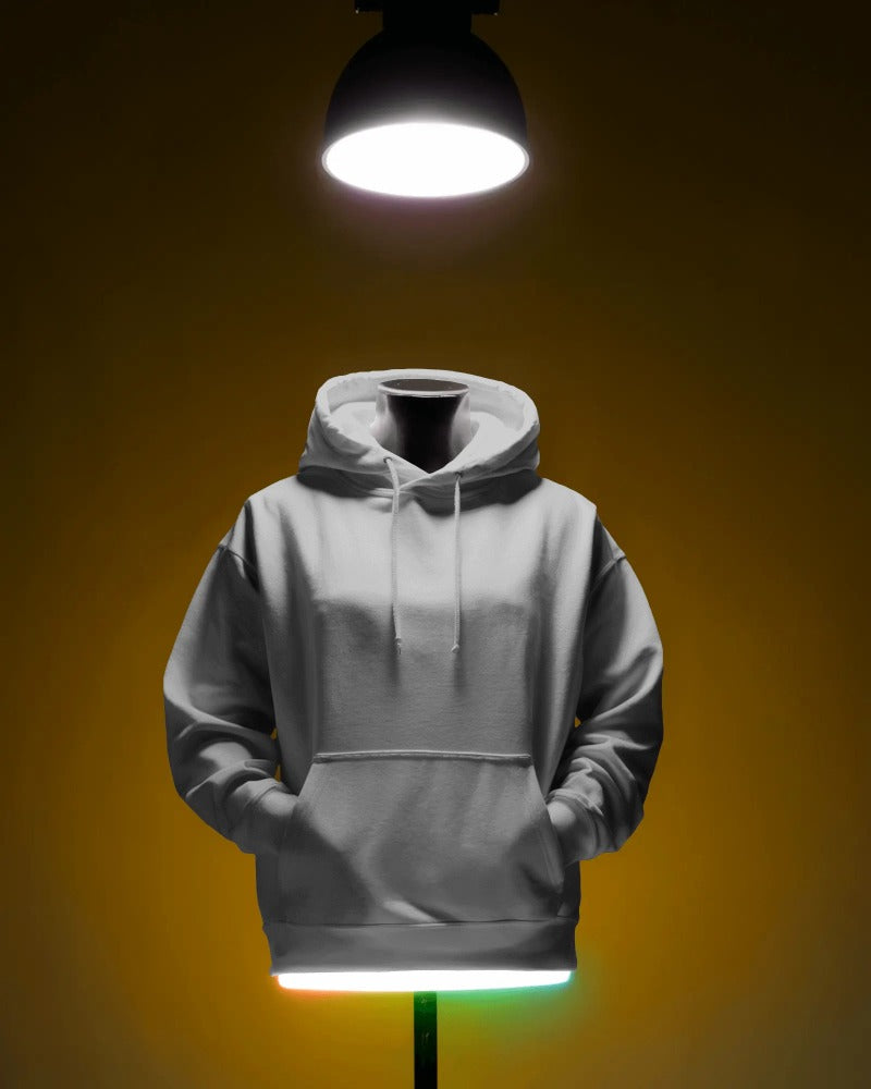 UNISEX GREY MELANGE HOODIE