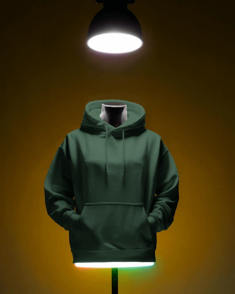 UNISEX BOTTLE GREEN HOODIE