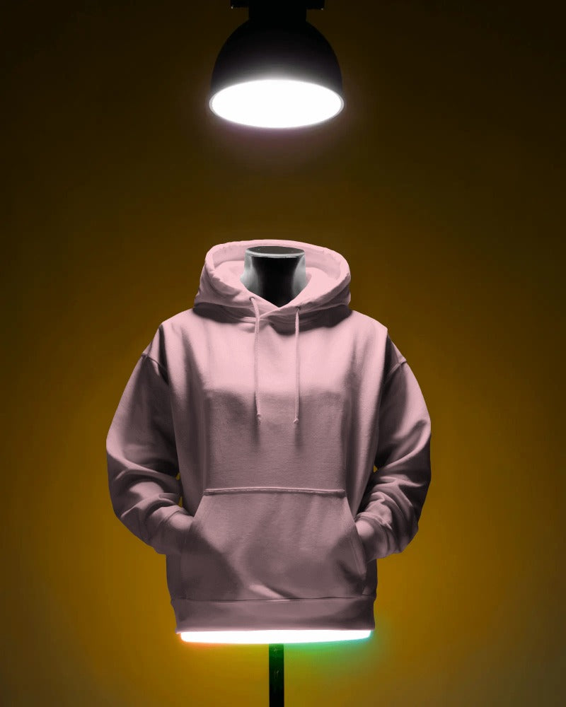 UNISEX LIGHT BABY PINK HOODIE