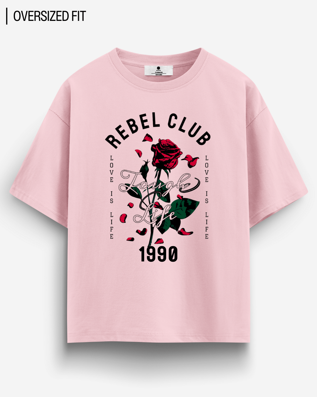 REBEL CLUB OVERSIZED T - SHIRT - COMMONGROUND