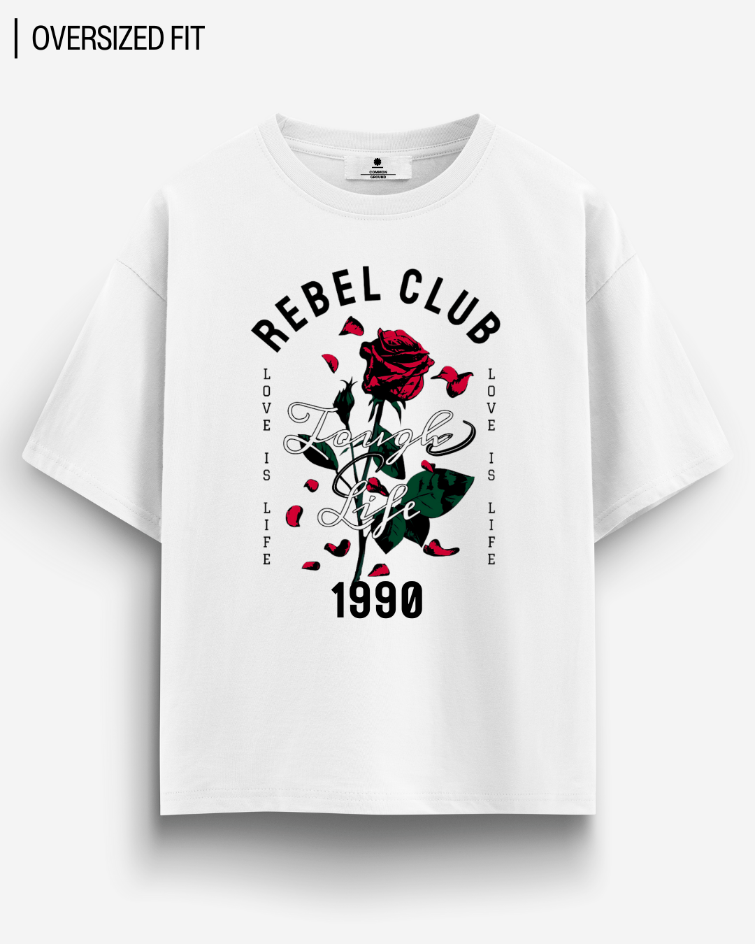 REBEL CLUB OVERSIZED T - SHIRT - COMMONGROUND
