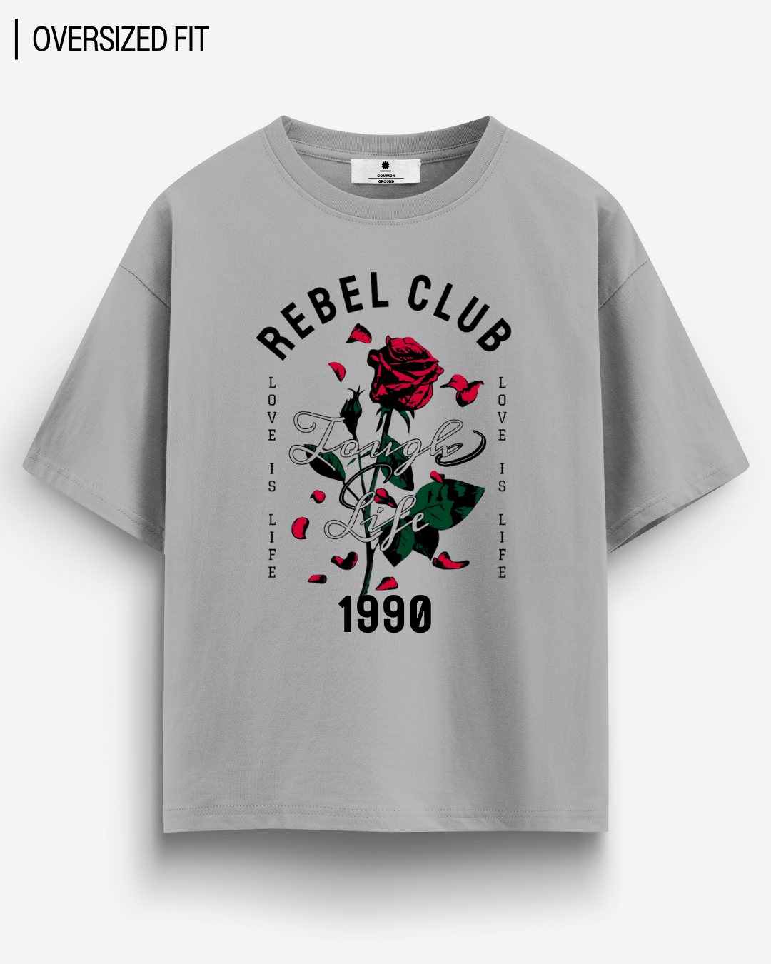 REBEL CLUB OVERSIZED T - SHIRT - COMMONGROUND