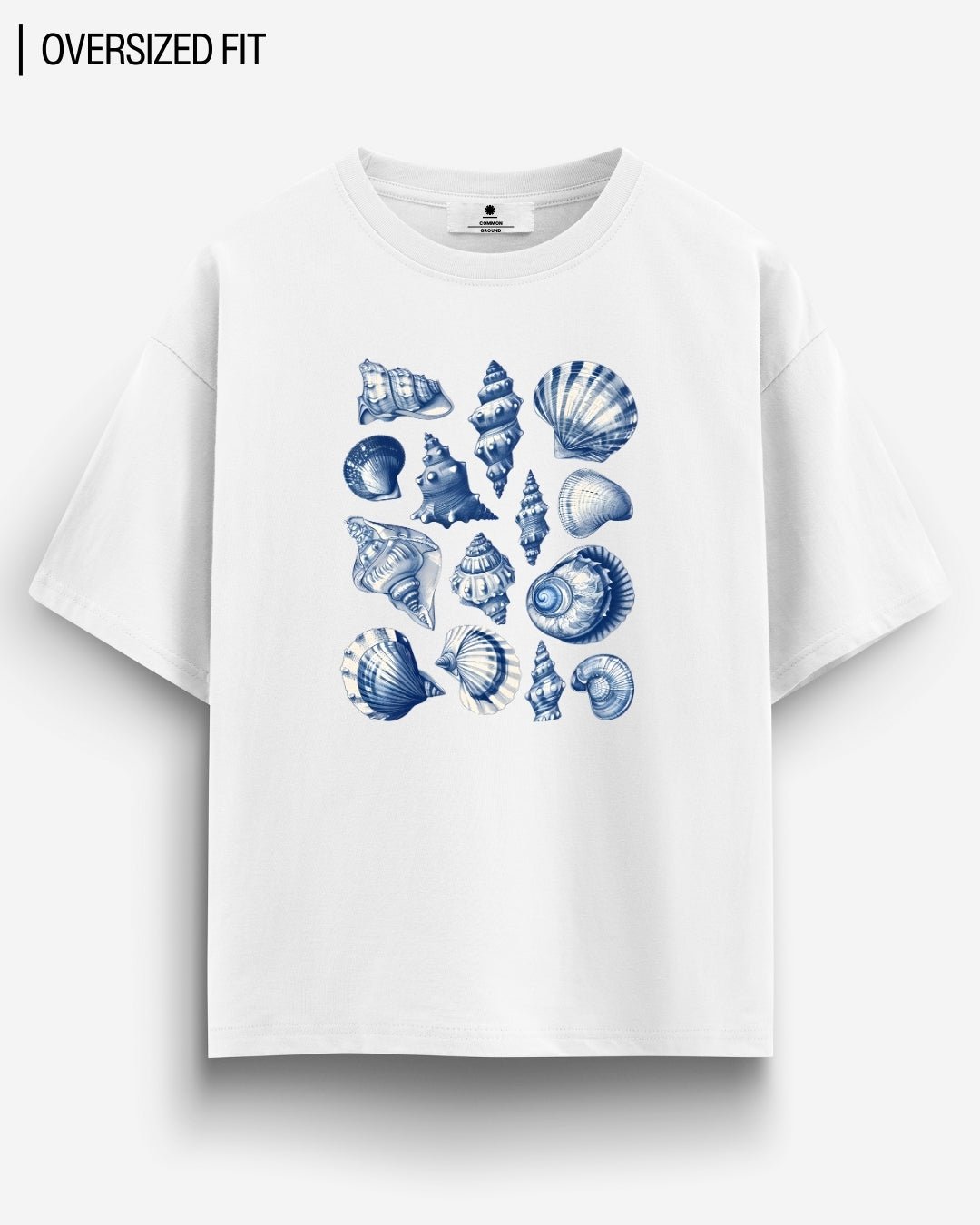 SEA SHELLS OVERSIZED T - SHIRT - COMMONGROUND