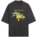 SICILIA BLACK OVERSIZED T - SHIRT - COMMONGROUND