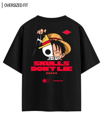 SKULLS DON'T LIE OVERSIZED T - SHIRT - COMMONGROUND