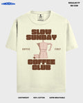 SLOW SUNDAY COFFEE CLUB REGULAR T - SHIRT - COMMONGROUND