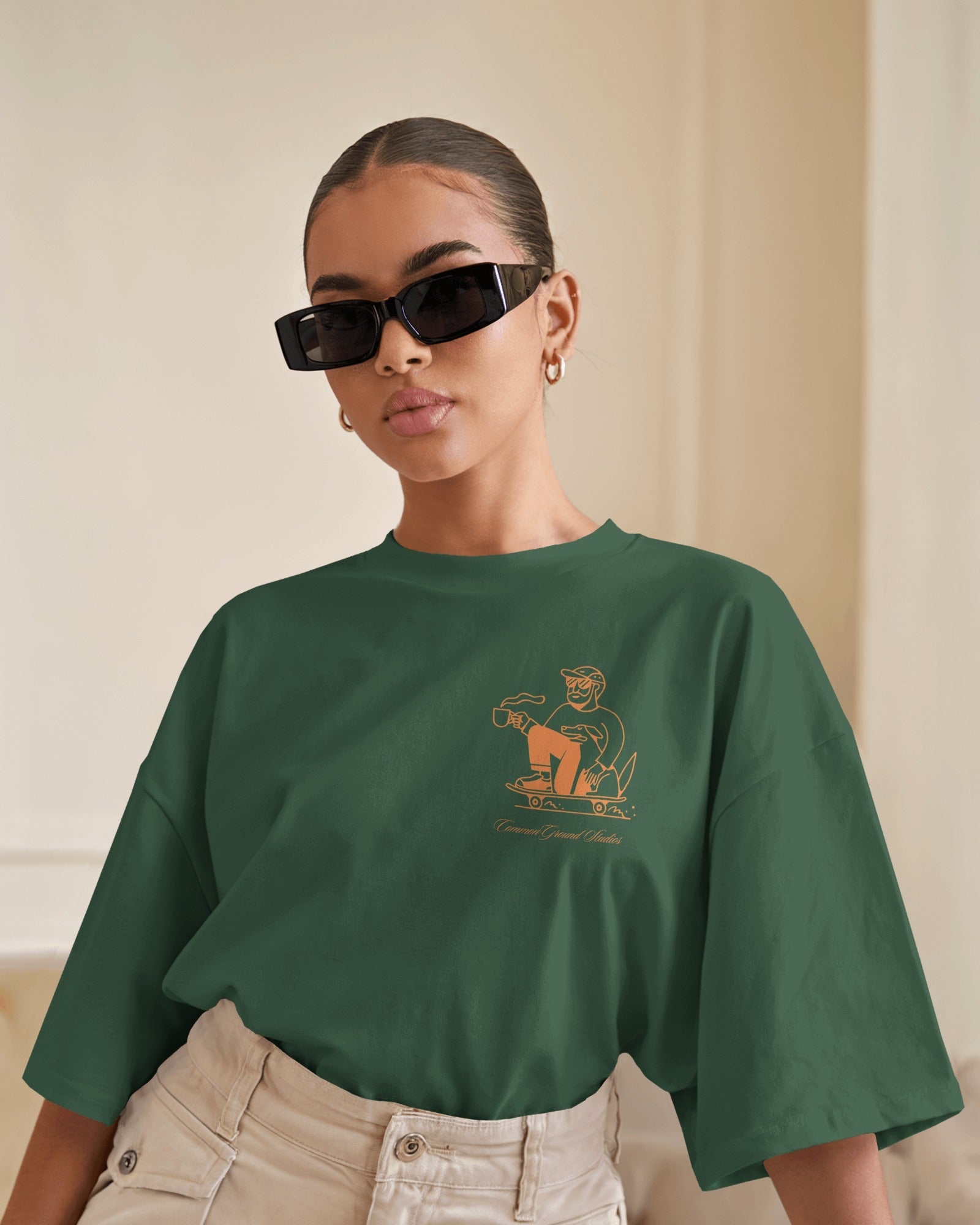 SLOW SUNDAYS COFFEE CLUB OVERSIZED T - SHIRT - COMMONGROUND