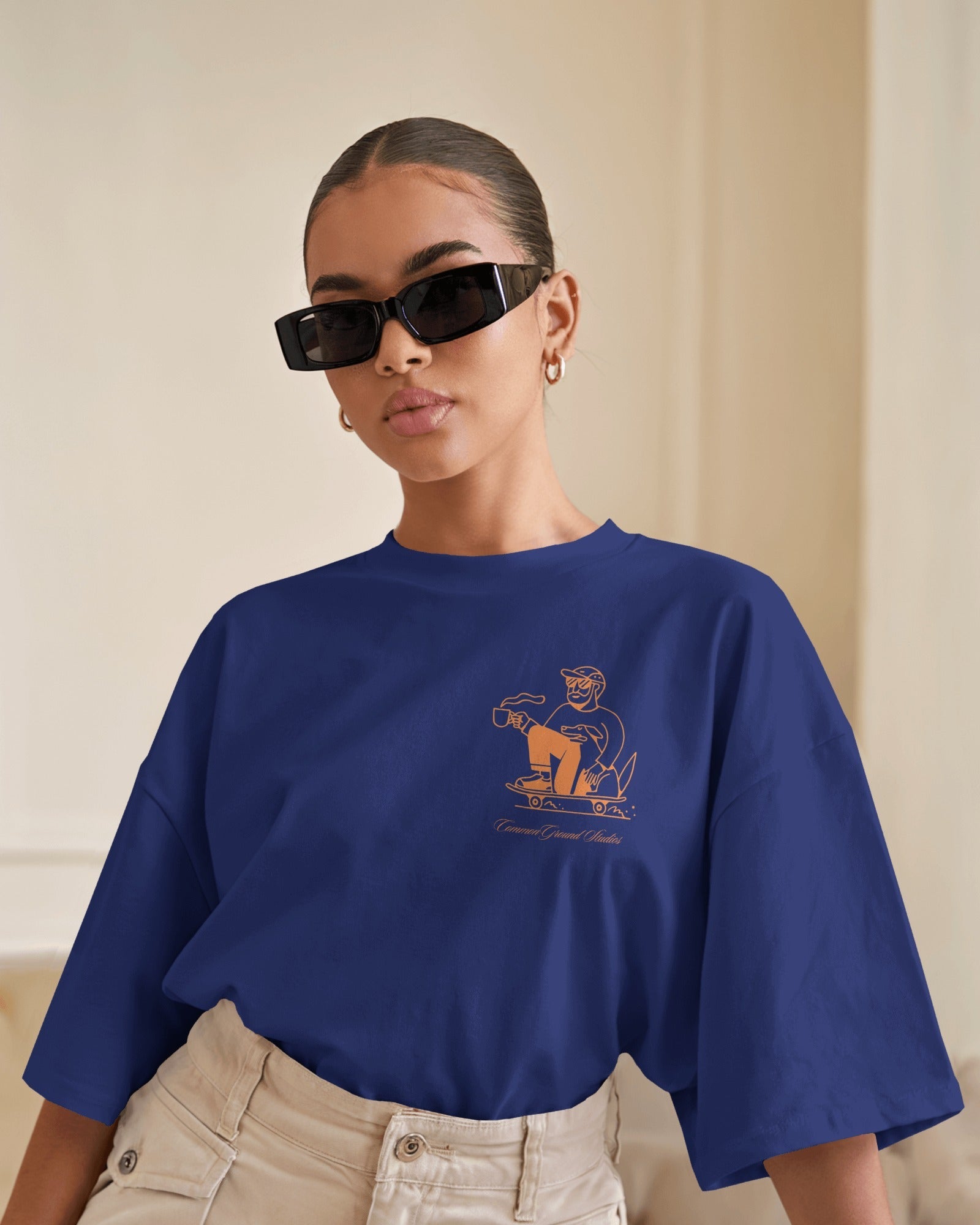 SLOW SUNDAYS COFFEE CLUB OVERSIZED T - SHIRT - COMMONGROUND