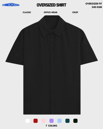 SOLID OVERSIZED SHIRT - COMMONGROUND