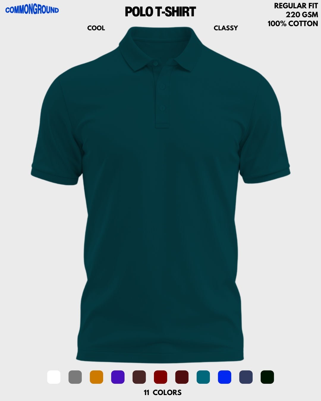 SOLID POLO T - SHIRT - COMMONGROUND