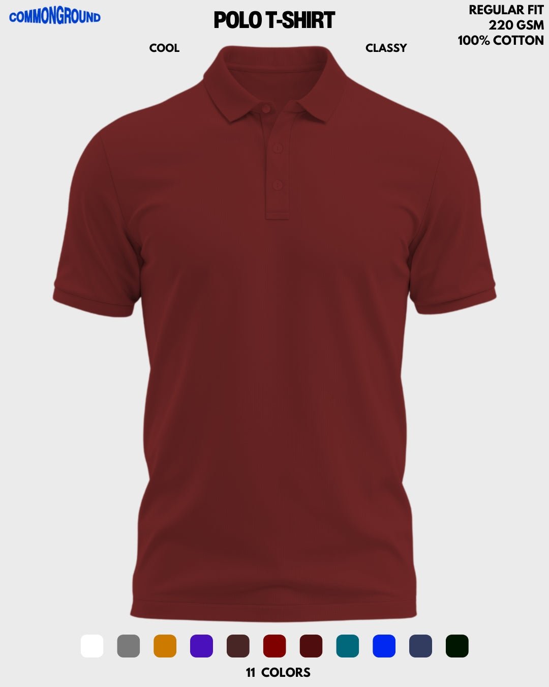 SOLID POLO T - SHIRT - COMMONGROUND