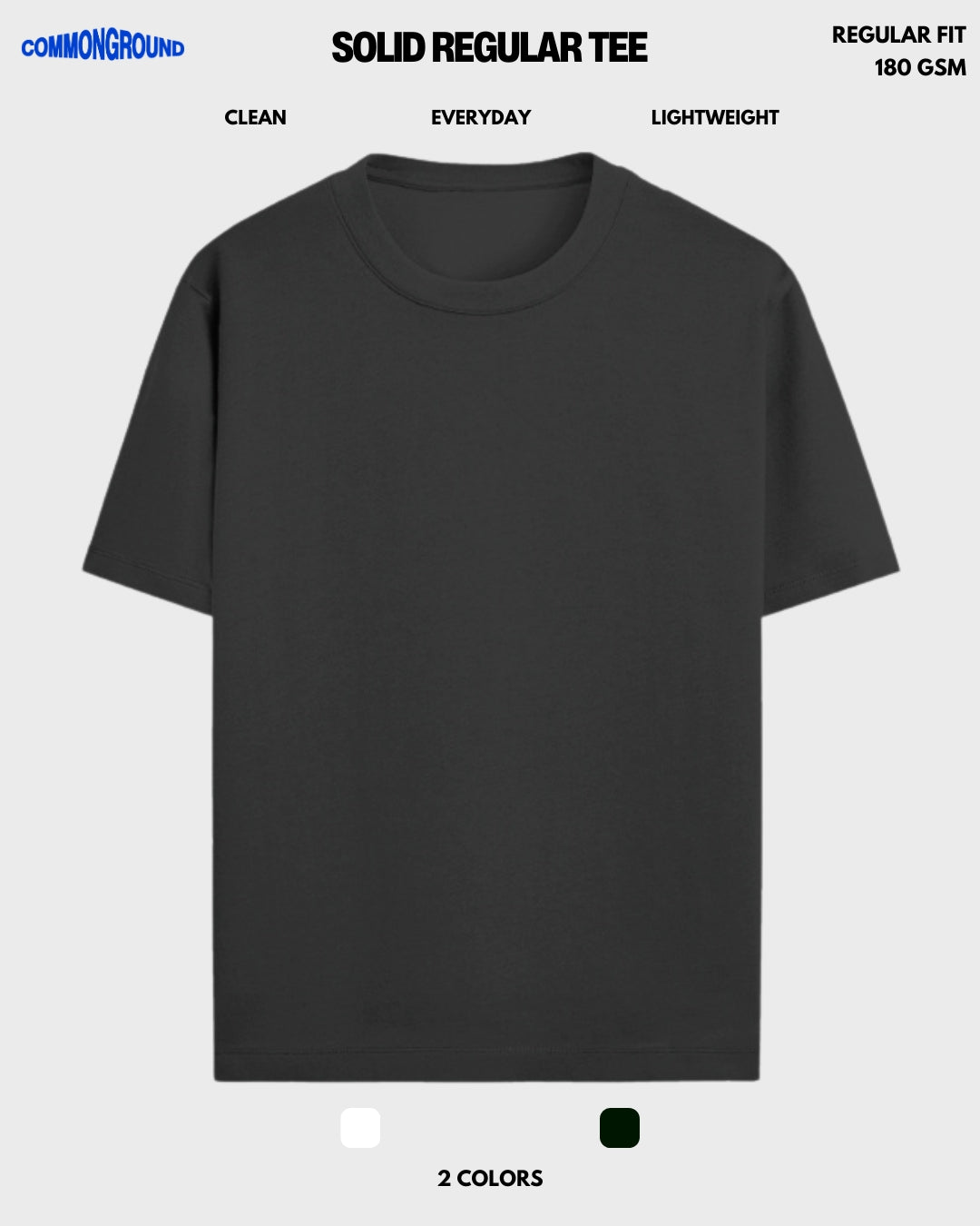 SOLID REGULAR T - SHIRT - COMMONGROUND