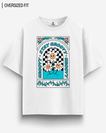 STAY GROOVY OVERSIZED T - SHIRT - COMMONGROUND