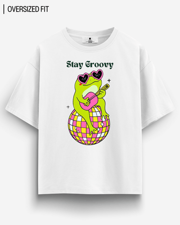 STAY GROOVY OVERSIZED T - SHIRT - COMMONGROUND