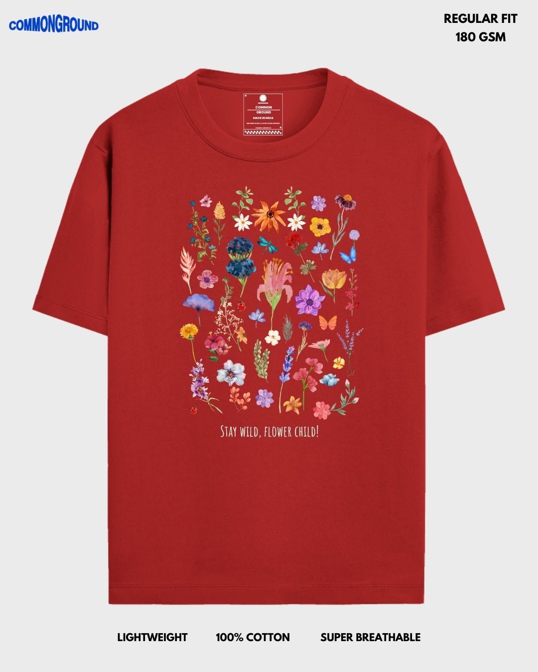STAY WILD REGULAR T - SHIRT - COMMONGROUND