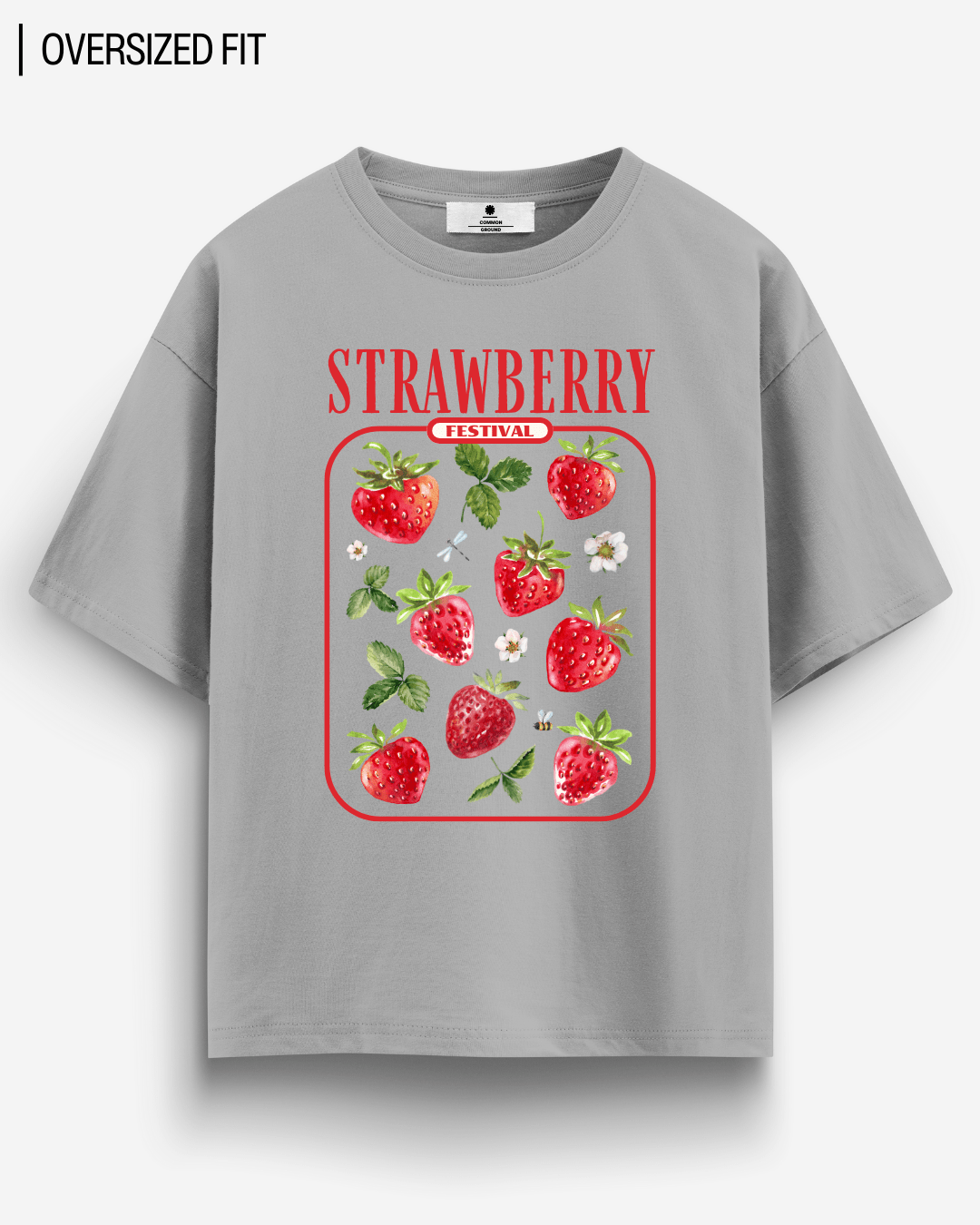 STRAWBERRY FESTIVAL OVERSIZED T - SHIRT - COMMONGROUND