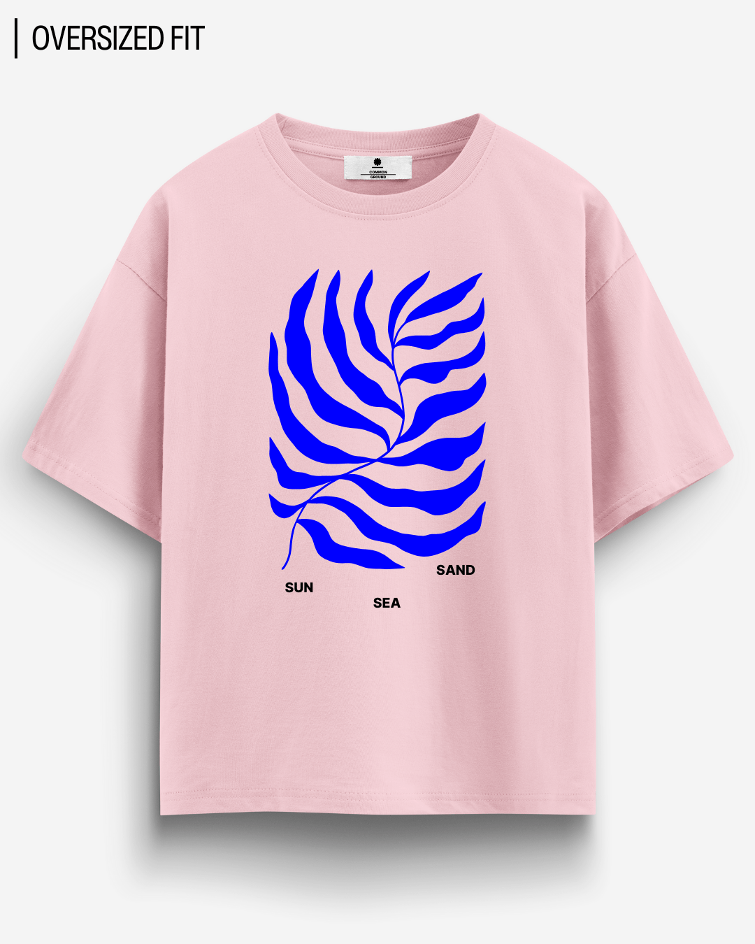 SUN SEA SAND OVERSIZED T - SHIRT - COMMONGROUND
