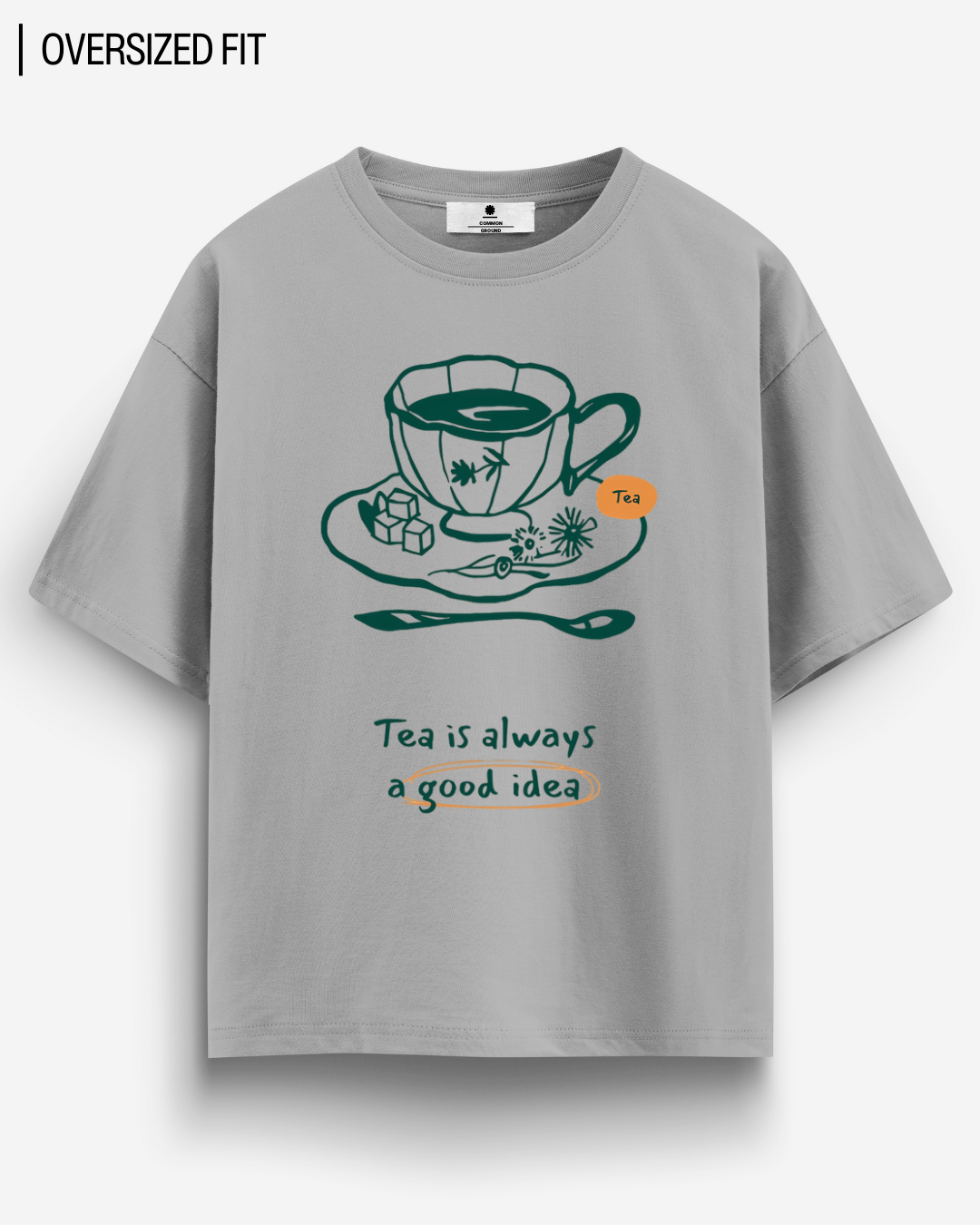 TEA OVERSIZED T - SHIRT - COMMONGROUND