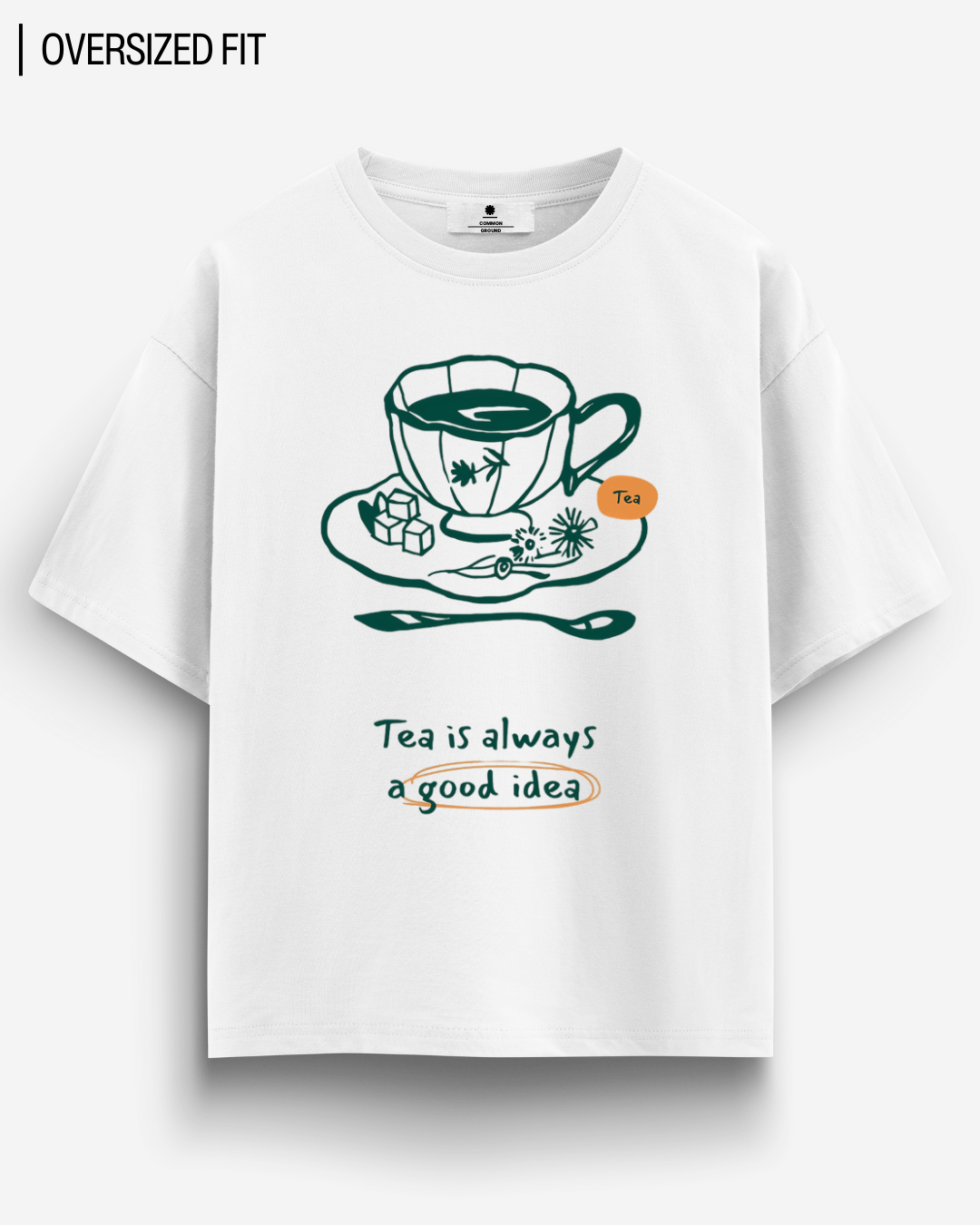 TEA OVERSIZED T - SHIRT - COMMONGROUND