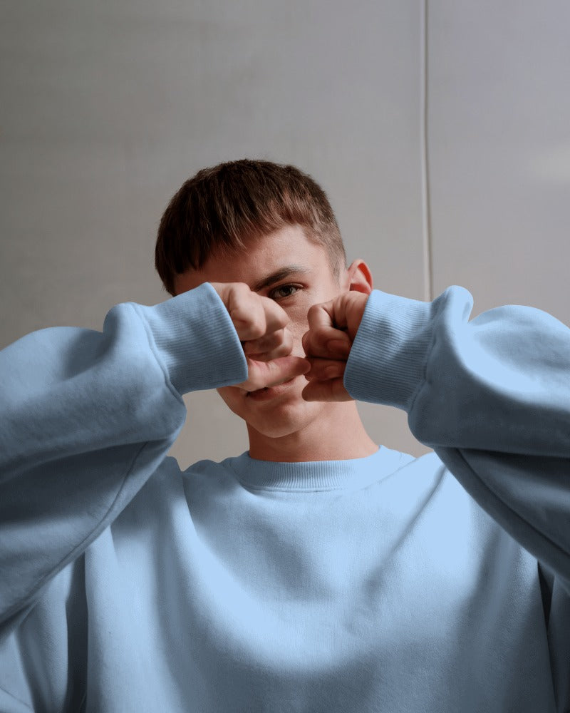 UNISEX BABY BLUE SWEATSHIRT